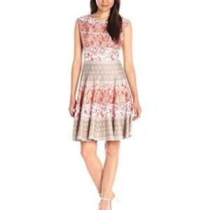 Julian Taylor | Floral Print Flare Dress